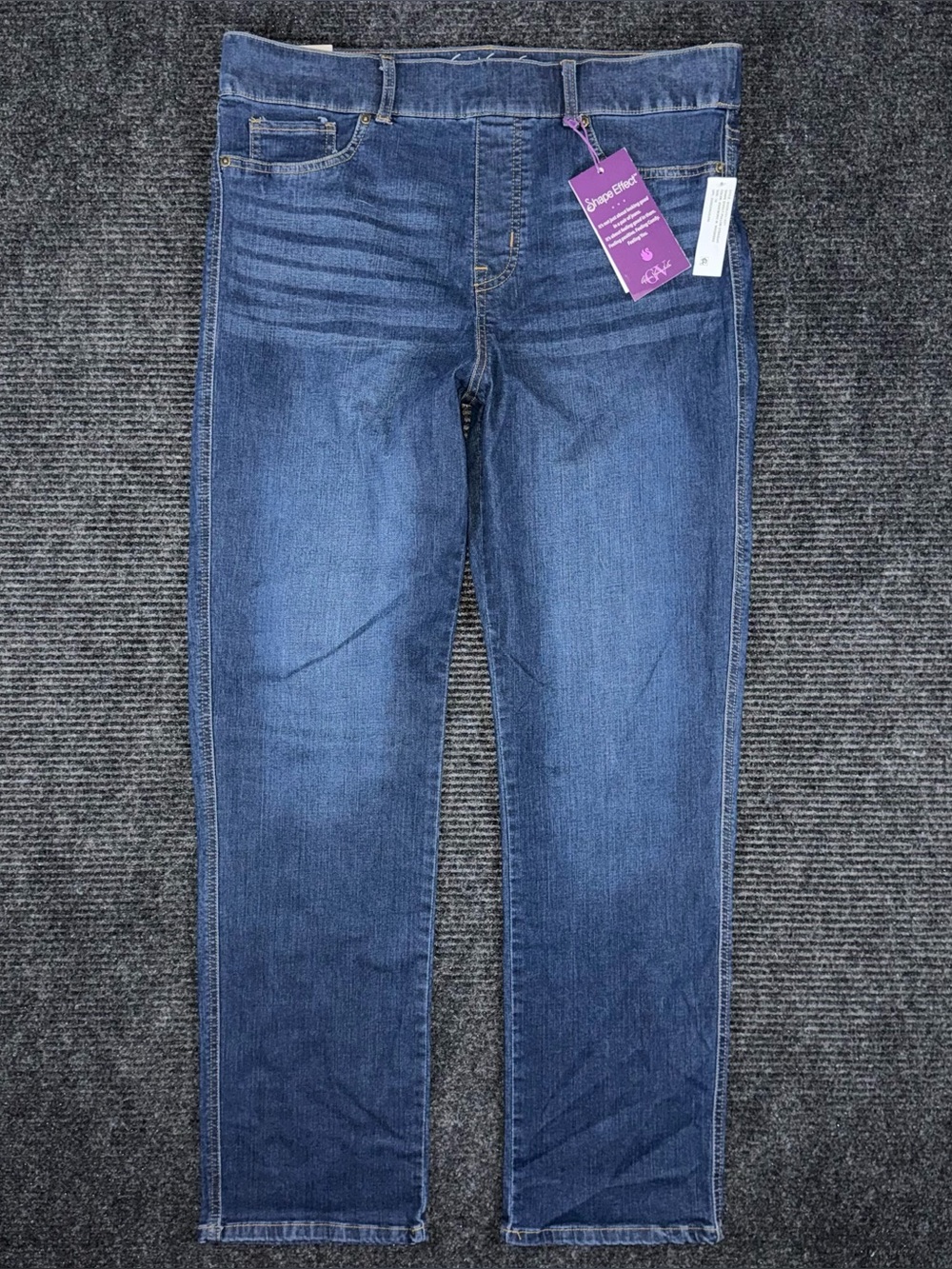 Gloria Vanderbilt NWT Jeans Womens 16 Blue Shape Effect High Rise Straight Denim